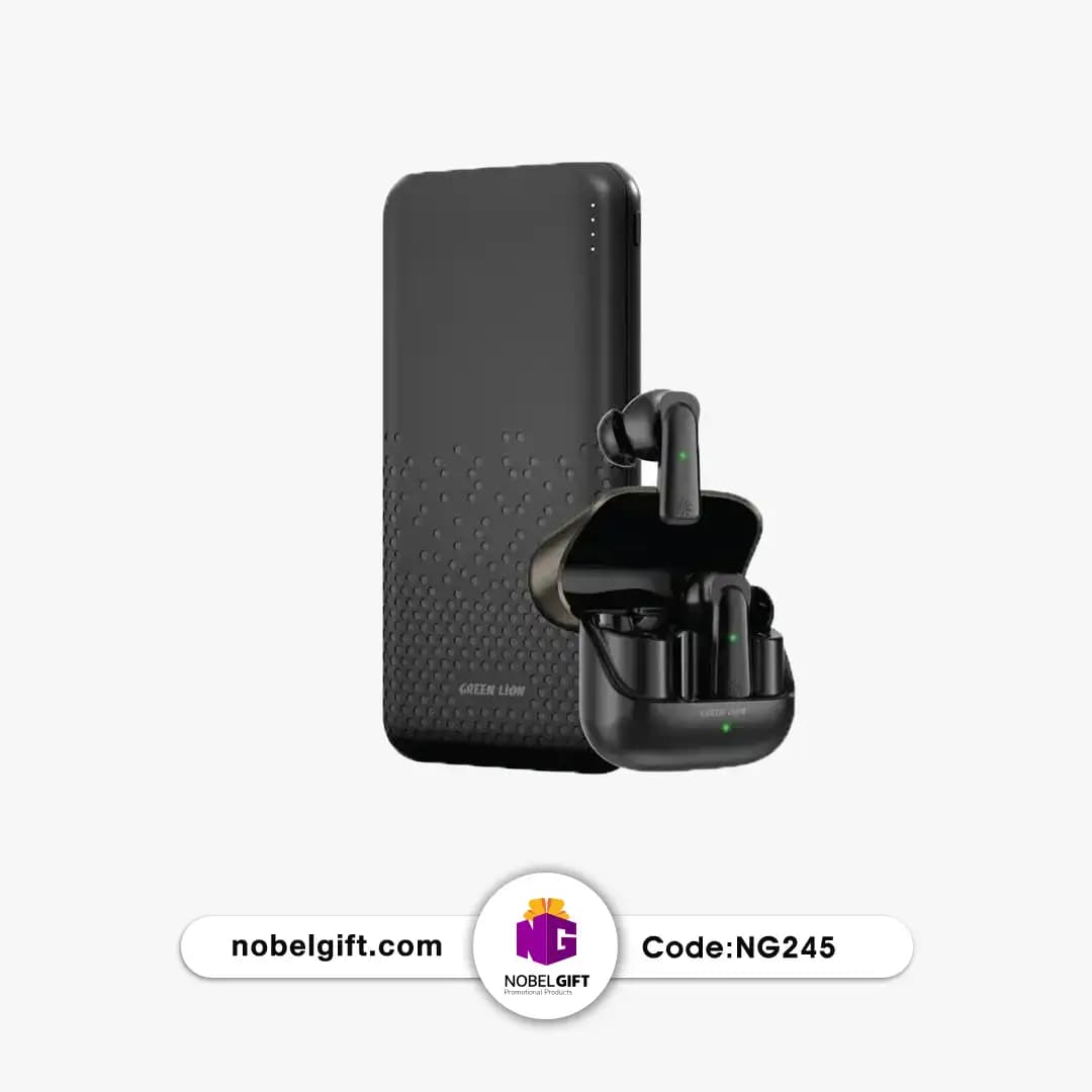 ست ایرپادز و پاوربانک گرین لاین مدل Rome Earbuds