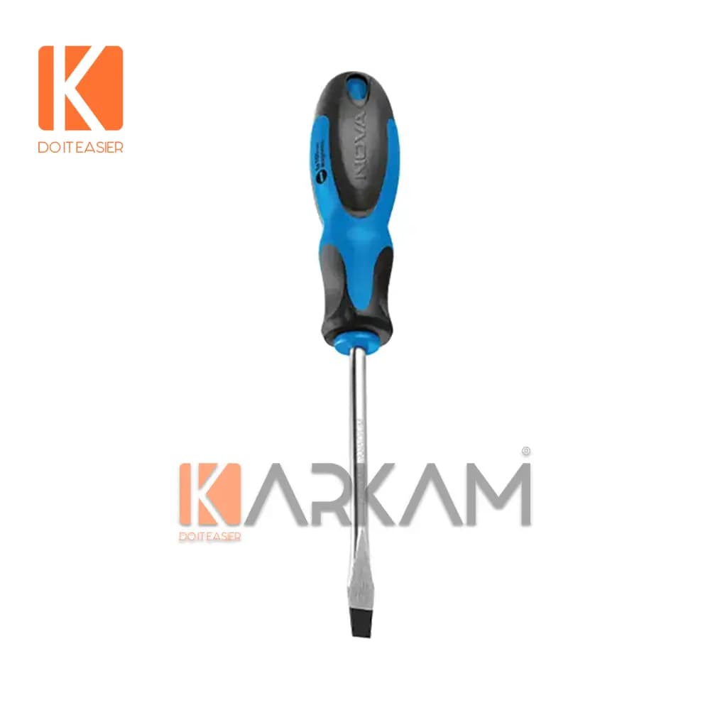 پیچگوشتی 75در5 دوسو دسته پلاستیکی نوا