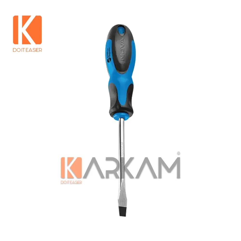 پیچگوشتی 125در6 دوسو دسته پلاستیکی نوا