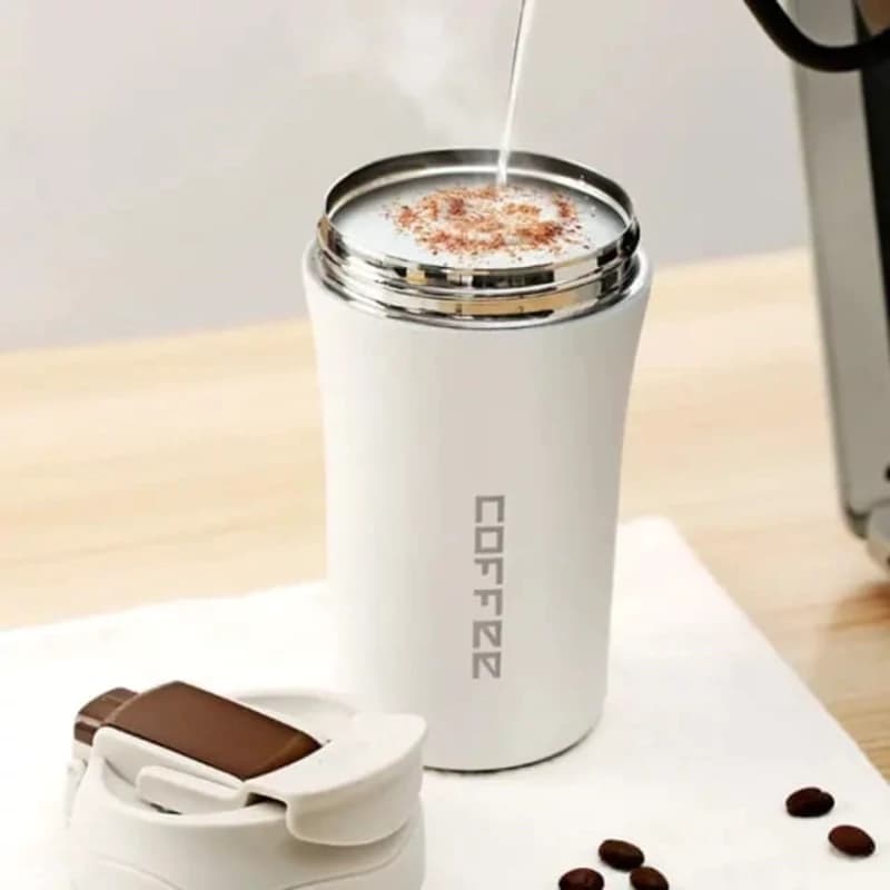 تراول ماگ coffee دو حالته آسان نوش و نی‌دار 400 میلی‌لیتری — تصویر ۲