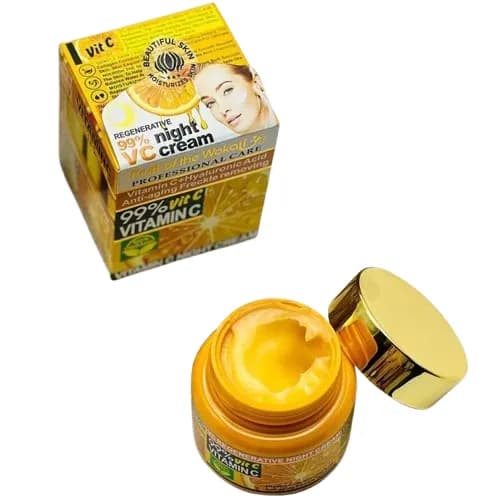 کرم شب احیاکننده ویتامین سی وکالی | WOKALI Vitamin C Regenerative Night Cream — تصویر ۲