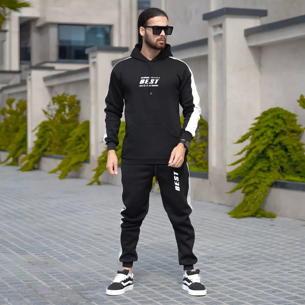 ست هودی و اسلش مردانه کد 27375 — تصویر ۲