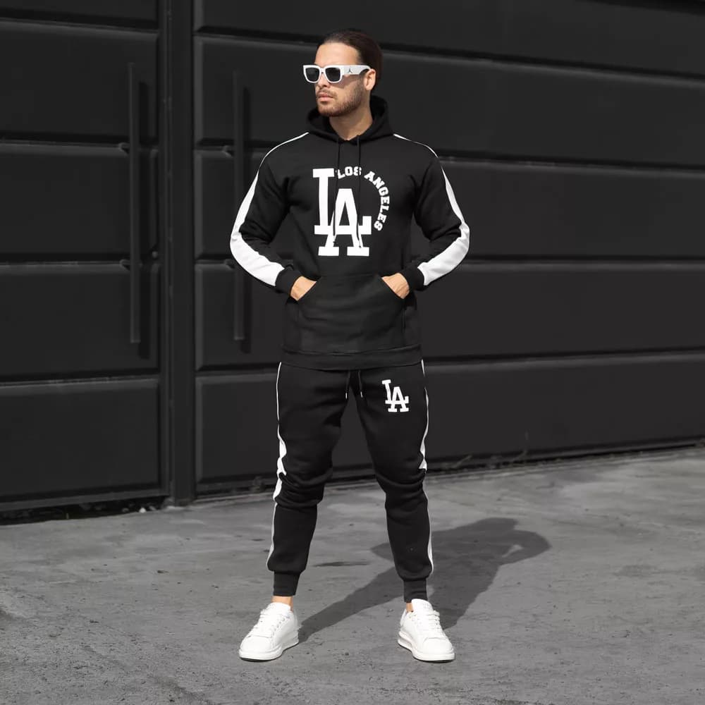 ست هودی و اسلش مردانه LA کد 27789