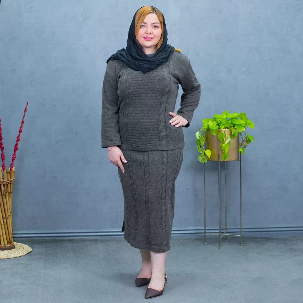 ست پلیور و دامن دخترانه کد 27472 — تصویر ۴
