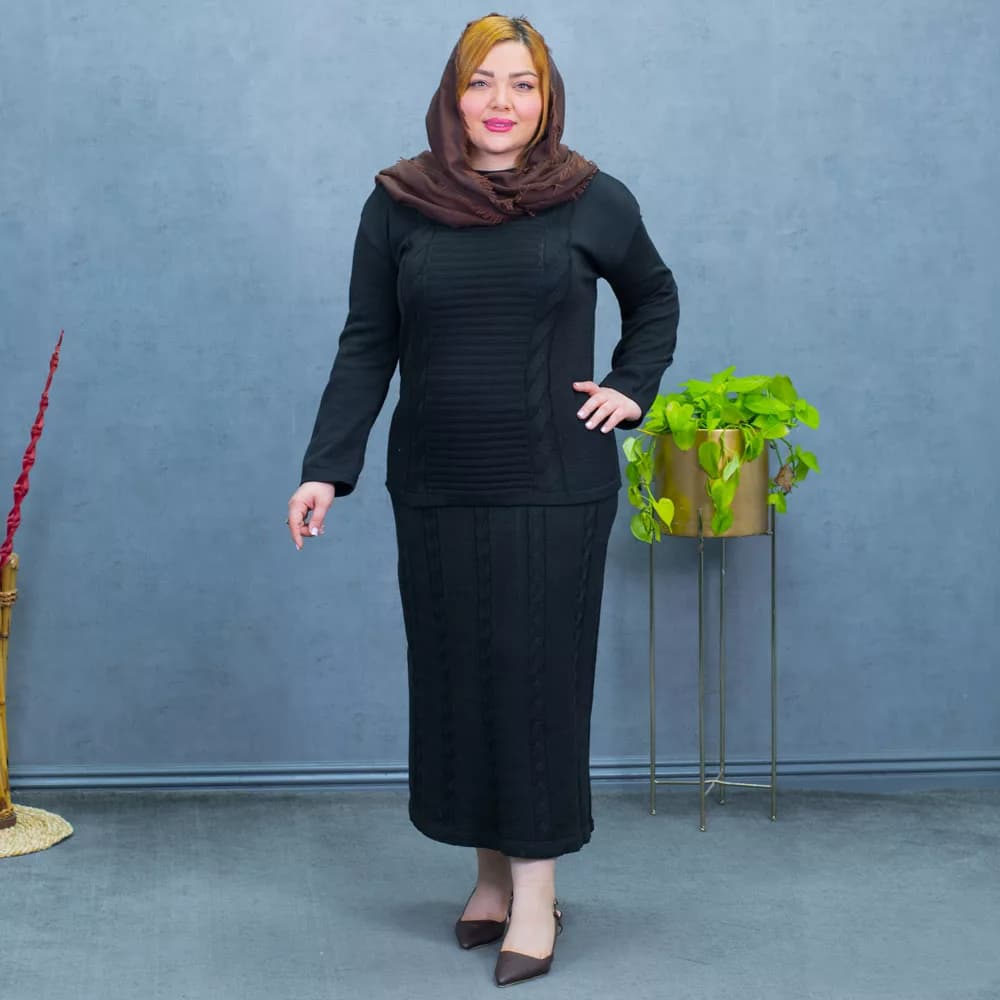 ست پلیور و دامن دخترانه کد 27472 — تصویر ۵