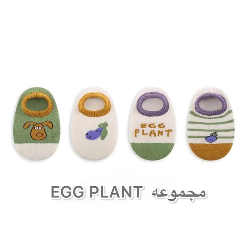 جوراب کالج بچگانه ضد لغزش مجموعه 4 عددی طرح بانی پوتیتو (مناسب 3 ماه تا 8 سال) — تصویر ۳