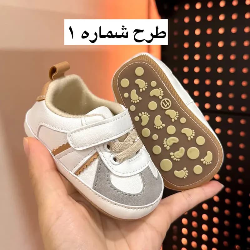 کفش نوزادی پسرانه طرح متیو (مناسب صفر تا 12 ماه) — تصویر ۶
