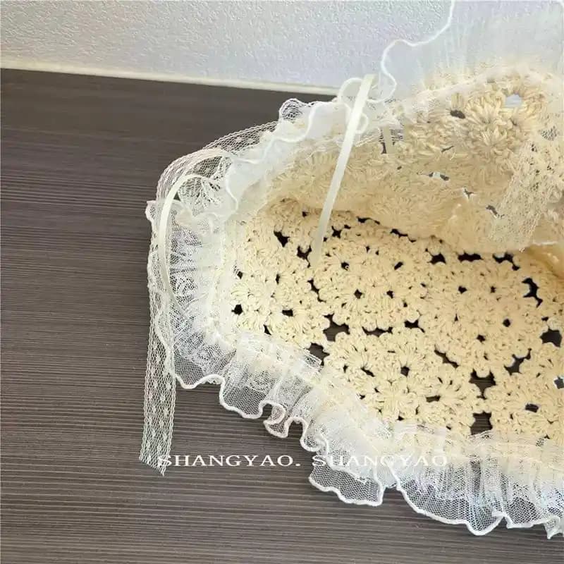 کلاه گیپوری مجلسی بچه گانه طرح دست بافت (مناسب کودکان 5 تا 15 سال) — تصویر ۲