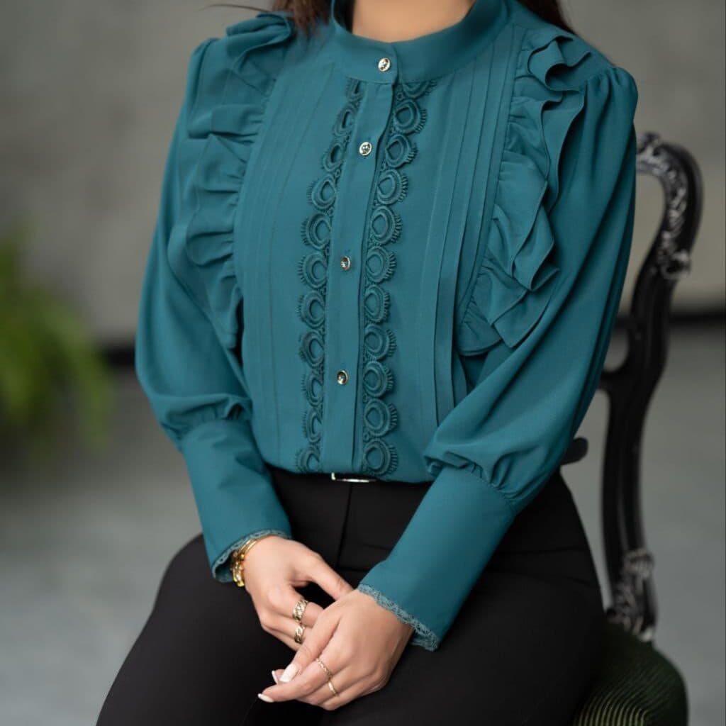 شومیز مجلسی زنانه مدل کیژان — تصویر ۲