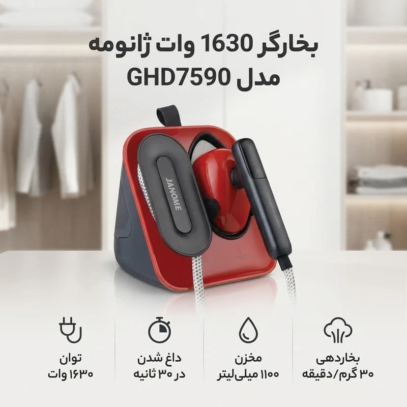 بخارگر ژانومه مدل GHD7590 — تصویر ۸
