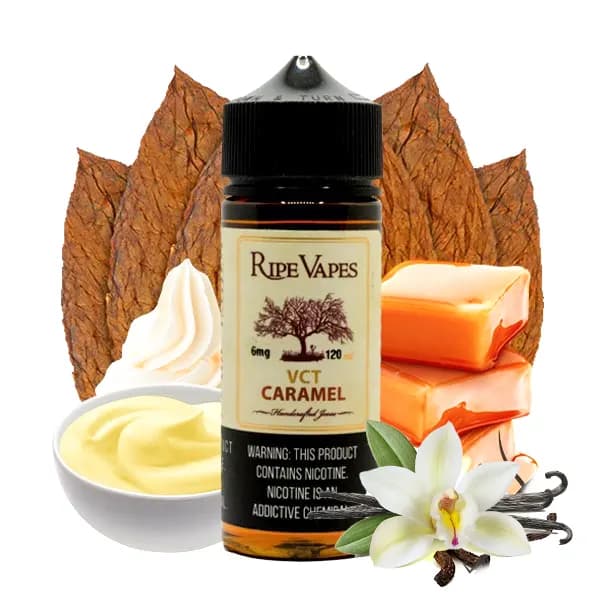 جویس تنباکو کاستارد کارامل رایپ ویپز | Ripe Vapes VCT Caramel 120ml