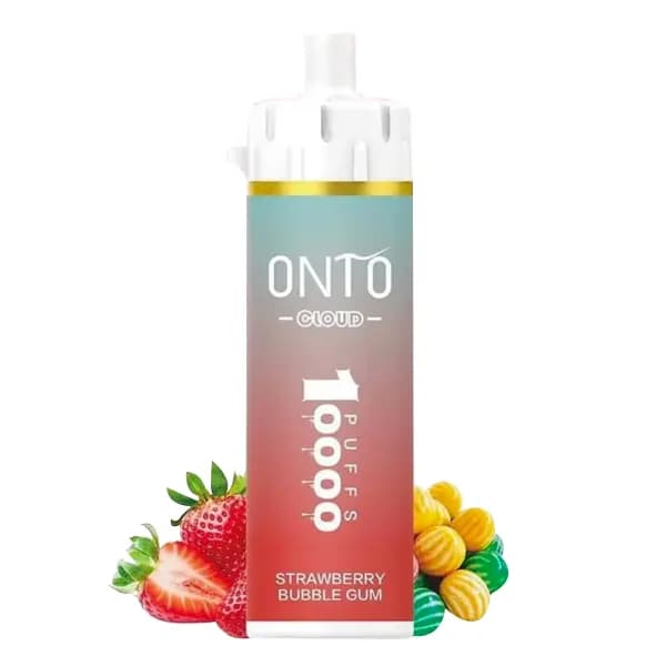 ویپ یکبار مصرف توت فرنگی آدامس بادکنکی 10000 پاف انتو | ONTO Strawberry Bubble Gum