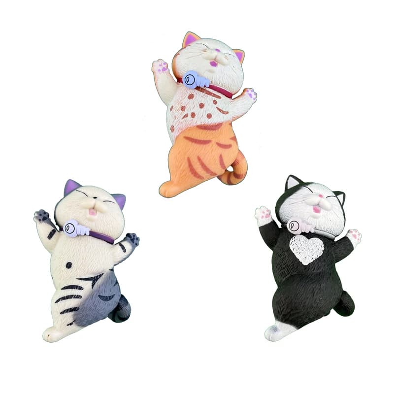 فیگور مدل گربه طرح Happy Cats مجموعه 3 عددی کد HC696