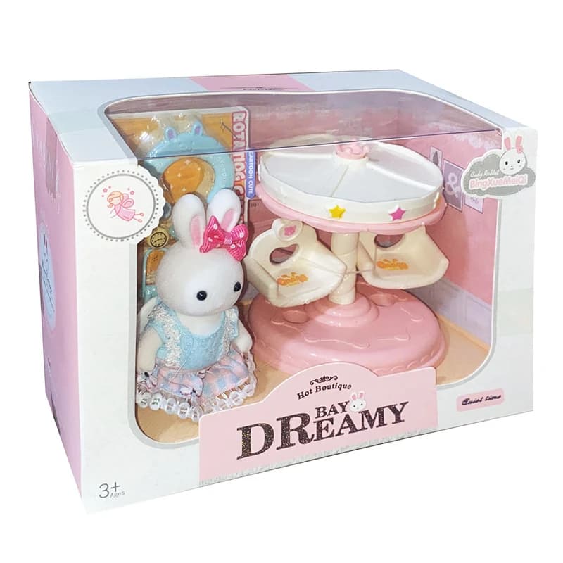 اسباب بازی Dreamy Bay مدل خانه خرگوش طرح تاب چرخان کد 6703