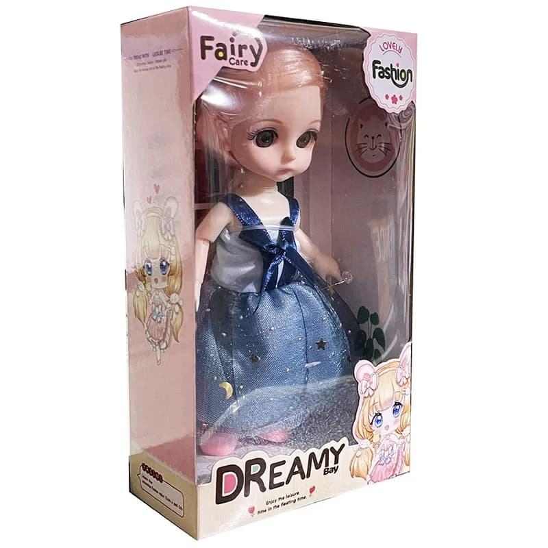 عروسک Dreamy Bay مدل چشم تیله ای کد 6637 ارتفاع 15 سانتی متر — تصویر ۲