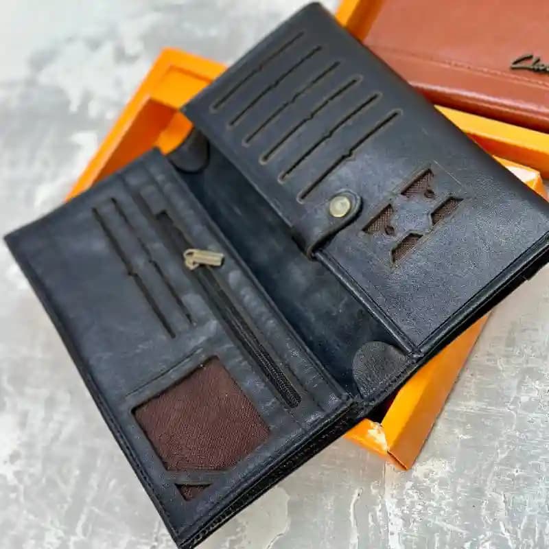 کیف پول کتی سه لت چرم 42-21 — تصویر ۲
