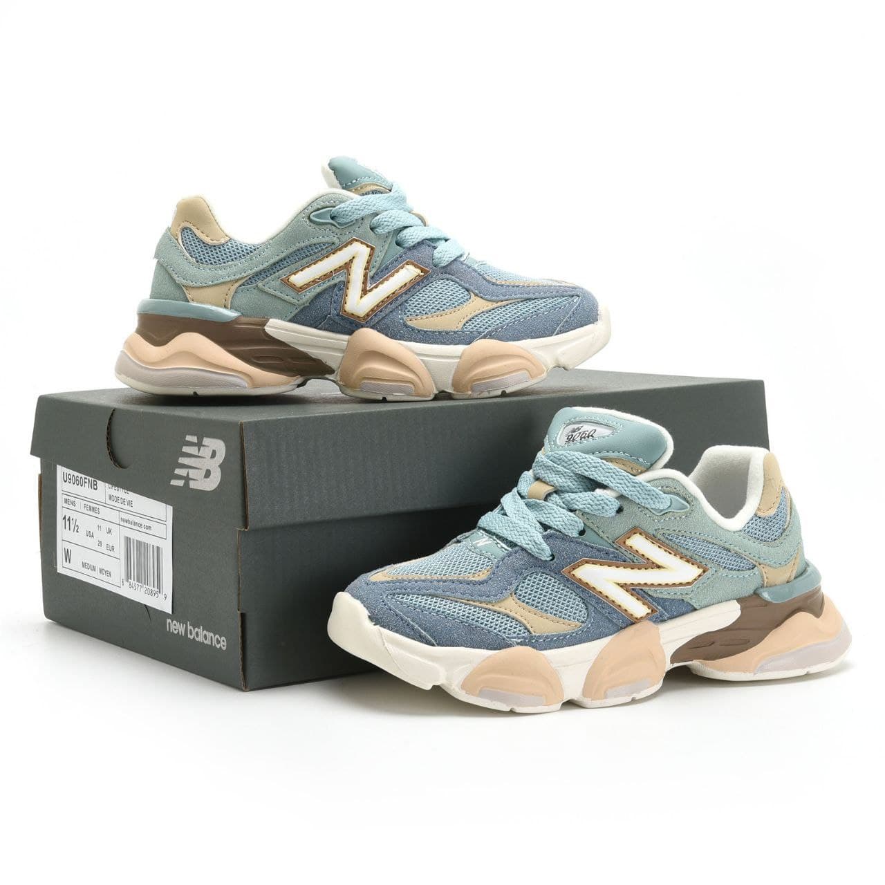 کتونی بچه گانه نیوبالانس ۹۰۶۰ آبی New Balance 9060
