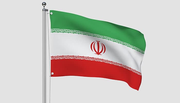 فایل لایه باز موکاپ پرچم ایران در باد