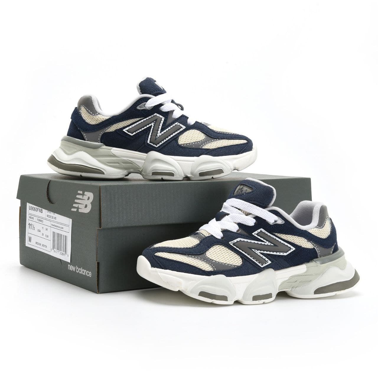 کتونی بچه گانه نیوبالانس ۹۰۶۰ سورمه ای New Balance 9060