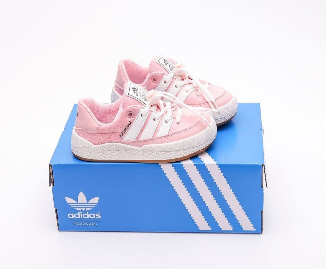 کتونی بچه گانه آدیداس سوپر استار صورتی Adidas SUPERSTAR