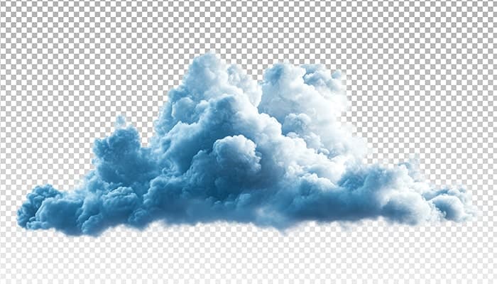 تصویر PNG ابر آبی