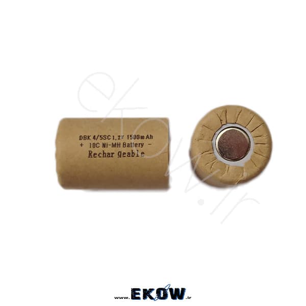 باتری نیکل کادمیوم 1500ma (نیکل کادمیوم DBK 4.5 SC 1.2 T 1500mAh)