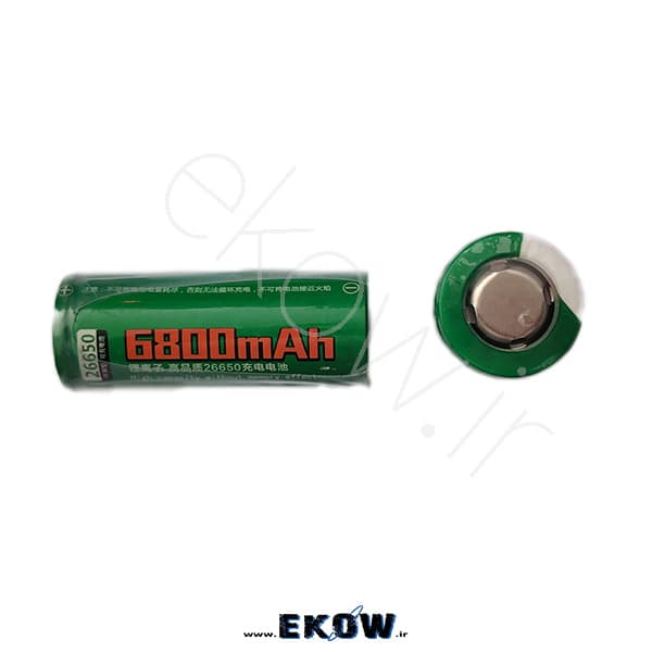 باتری لیتیوم یون 26650 6800ma ( باتری لیتیوم یون SMALL SUN 6800mAh 3.7v 26650)