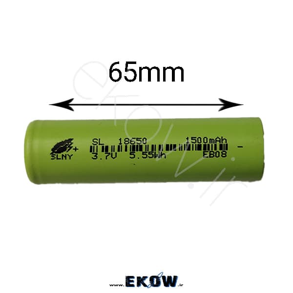 باتری لیتیوم یون 1500ma 18650(لیتیوم یون SLNY 1500MA 3.7 V 5.55WH ) — تصویر ۲