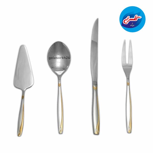 سرویس قاشق چنگال 155 پارچه SG (وگاس طلا) — تصویر ۳