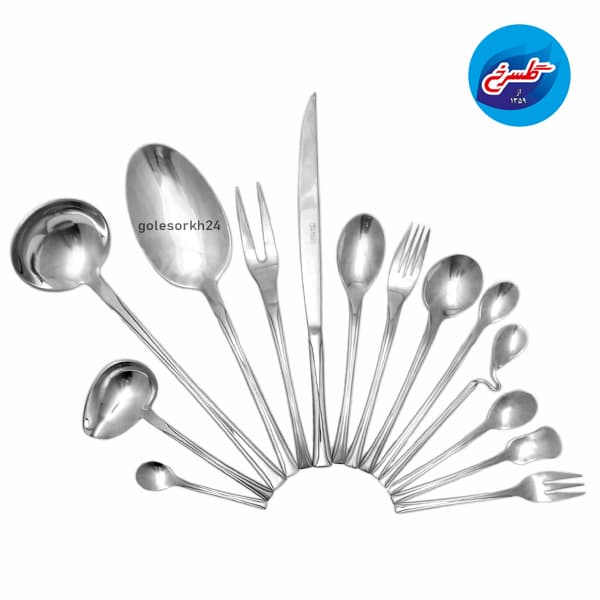 سرویس قاشق چنگال 138 پارچه نیکولاس مدل اسنیم مات