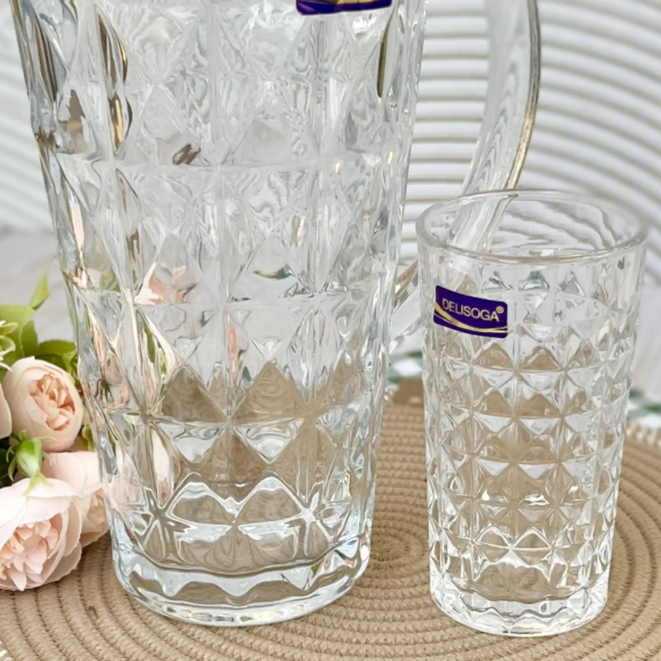 پارچ و لیوان یخی بلور — تصویر ۳