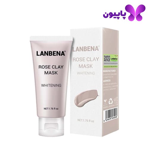 ماسک صورت خاک رسی گل رز لانبنا