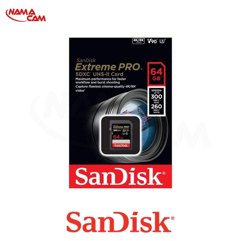 کارت حافظه سن دیسک 64گیگ SanDisk SD 64GB Extreme PRO UHS-II — تصویر ۳