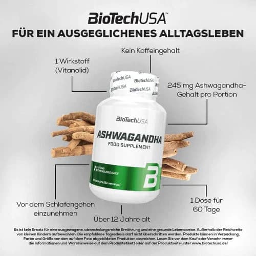 آشواگاندا بایوتک BioTechUSA Ashwagandha — تصویر ۲