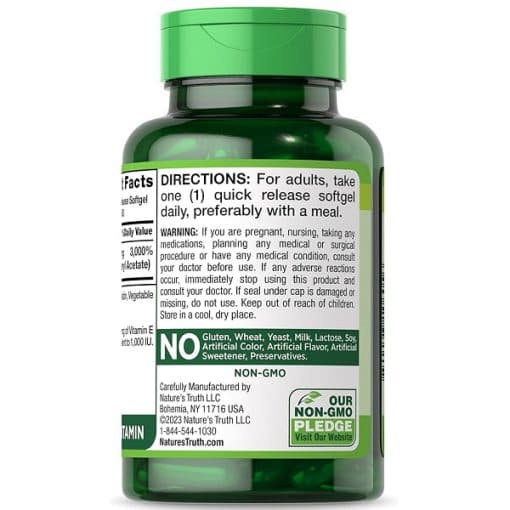 ویتامین ای نیچرز تریث Nature’s Truth Vitamin E 1000IU — تصویر ۳