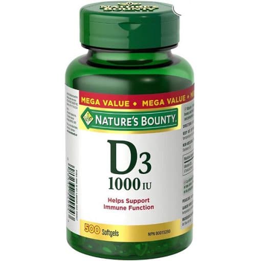 ویتامین D3 نیچرز بونتی 500 عددی Nature’s Bounty Vitamin D3 1000IU — تصویر ۲