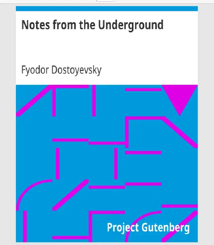 کتاب Notes from Underground (یادداشت‌های زیرزمینی) اثر Fyodor Dostoevsky | نسخه انگلیسی PDF