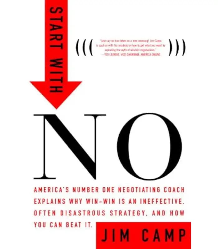 کتاب Start with No: The Negotiating Tools That the Pros Don’t Want You to Know اثر Jim Camp | نسخه انگلیسی PDF