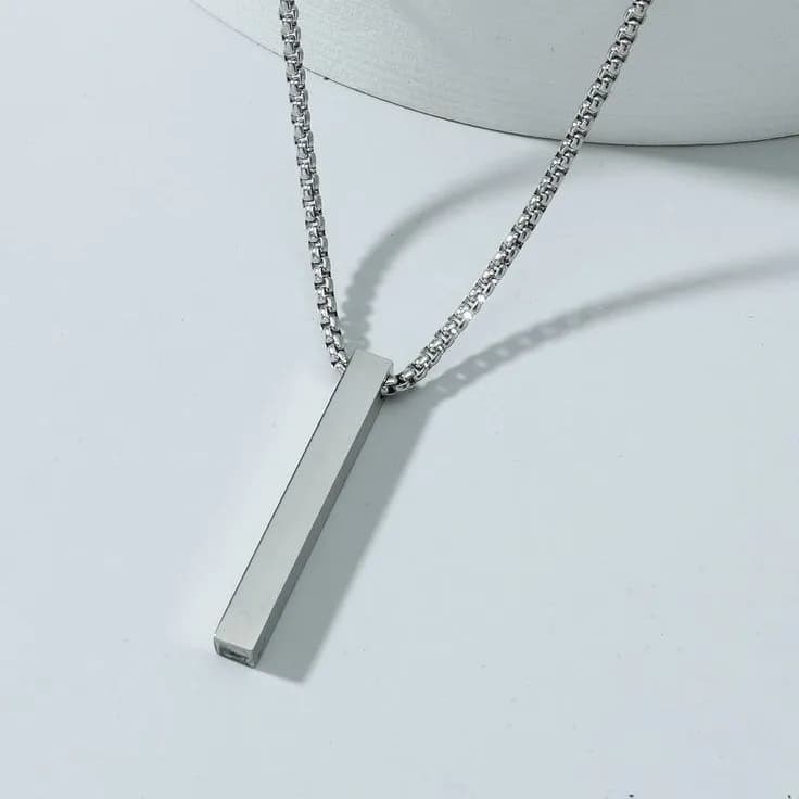 گردنبند مکعب عشق اورجینال یونیسکس در سه رنگ مشکی طلایی و نقره ای زنانه و مردانه جنس استیل عیار 316 رنگ ثابت به همراه هدیه زنجیر ویتالی کد zmp
