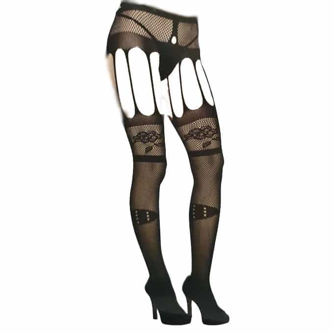 جوراب شلواری فیش نت فانتزی کد 9618