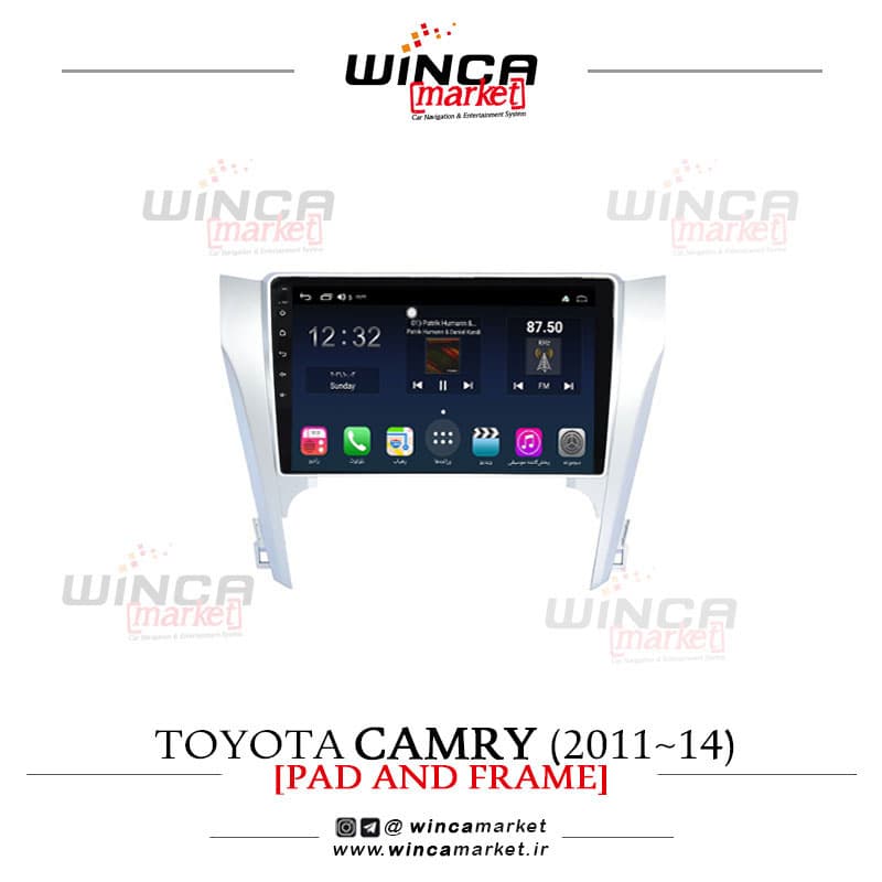 مانیتور اندروید تویوتا کمری 2018-21 Camry برند وینکا WINCA سری S500+ پلاس مدل H855 — تصویر ۴