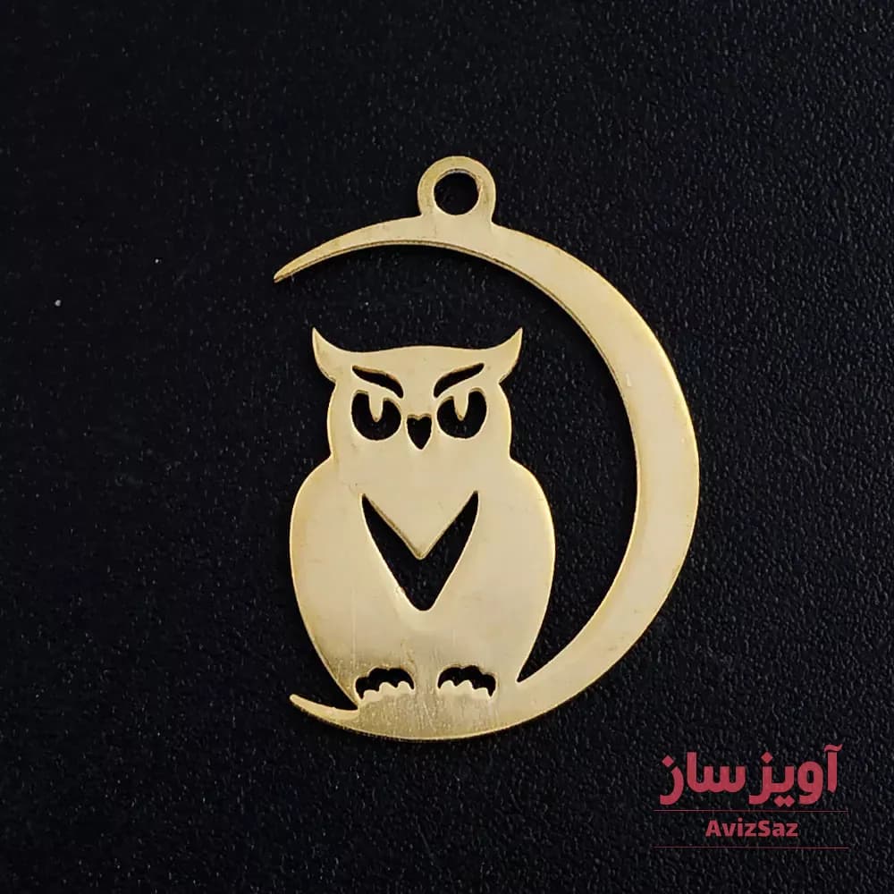 گردنبند جغد و ماه کد 101322