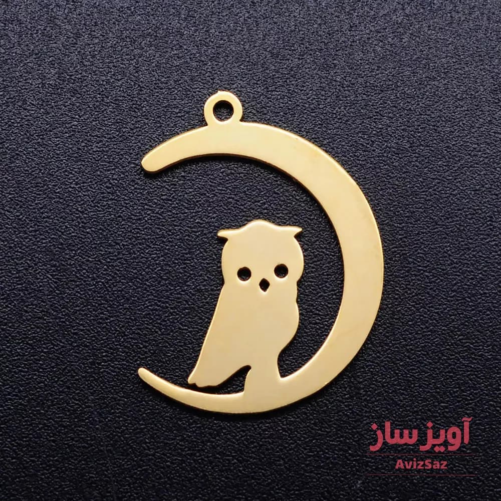 گردنبند جغد و ماه کد 101319