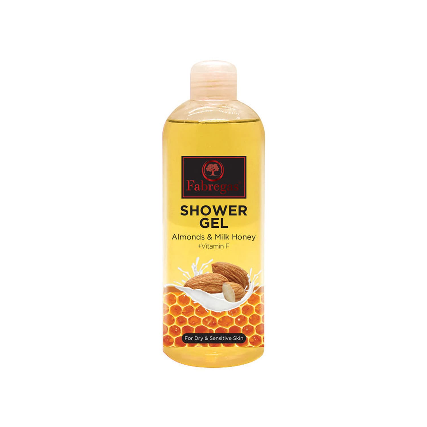 ژل شستشوی بدن فابریگاس مدل Almond And Milk Honey حجم 400 میلی لیتر