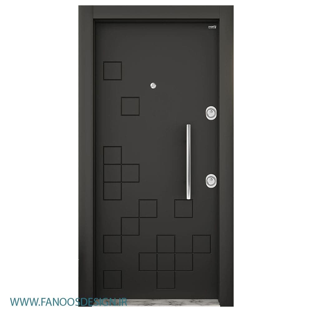 درب ضد سرقت مشکی مدرن کد 6078
