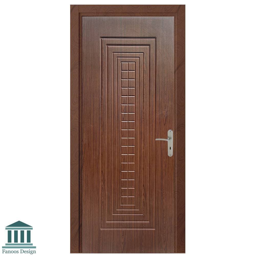 درب وکیوم قهوه‌ای با بافت چوبی کد 5146
