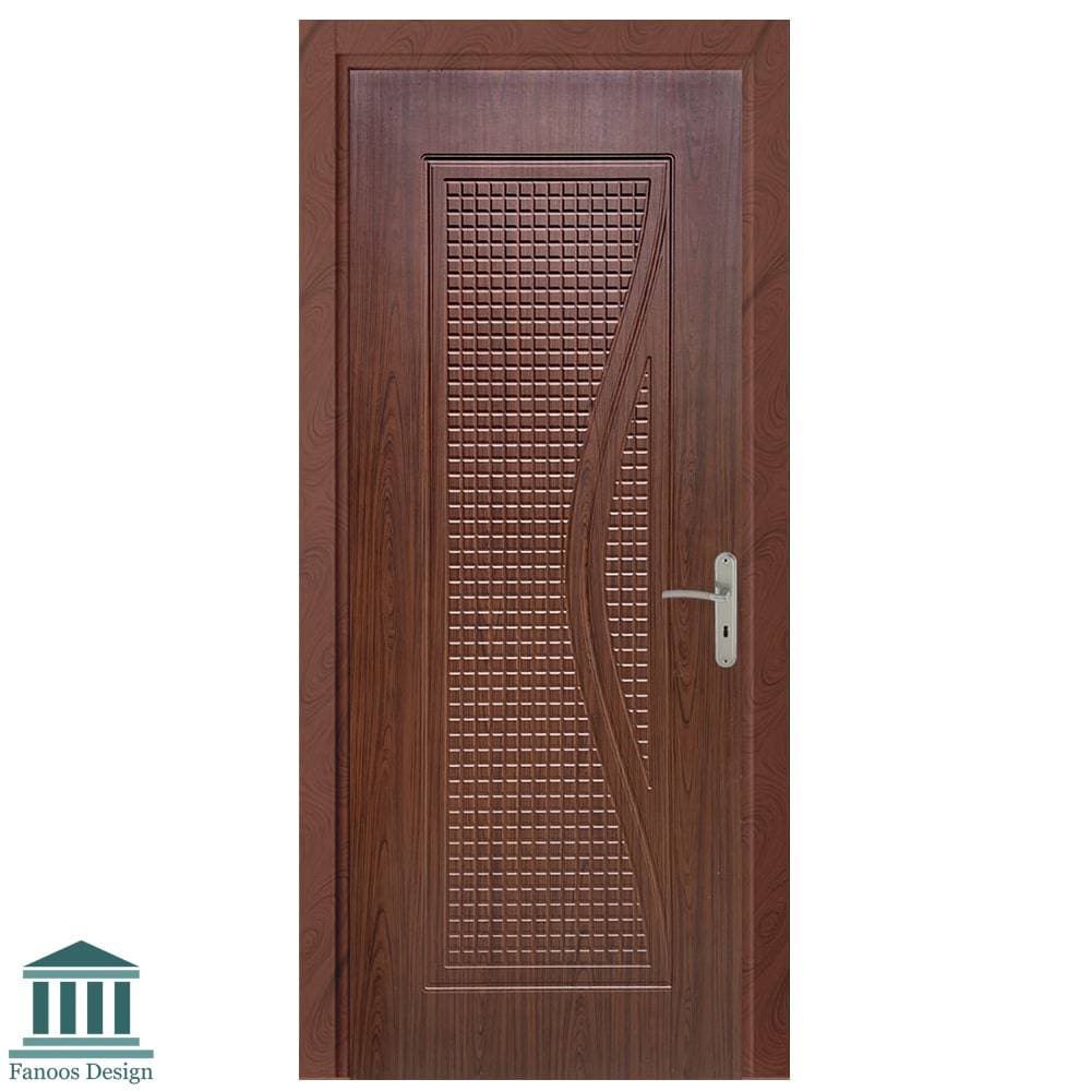 درب اتاق خواب با رنگ فندقی نیم‌براق کد 5125