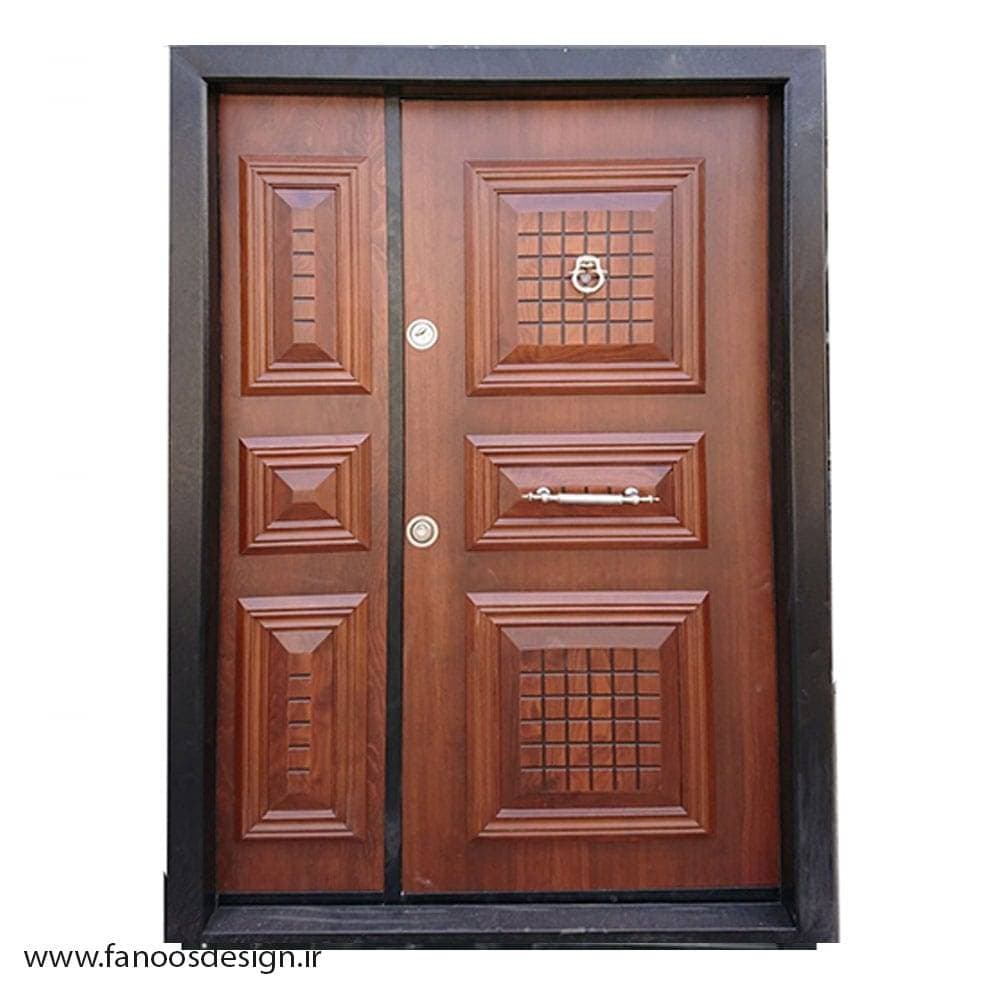 درب ضد سرقت ویلایی لابی یک و نیم لنگه کلاسیک کد 6032