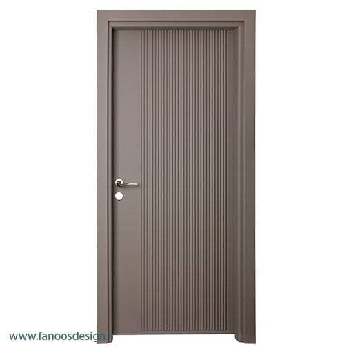 درب اتاق خواب روکش PVC شیاری سوپر مات کد 5108