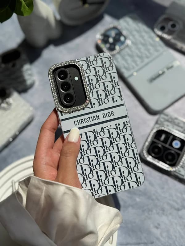 قاب شفاف White Christian Dior دور نگین گوشی سامسونگ A14